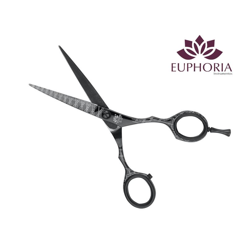 EUPHORIA - Tijeras de corte profesional FILO DE NAVAJA 5.5 Pulgadas de Acero Inoxidable Quirúrgico