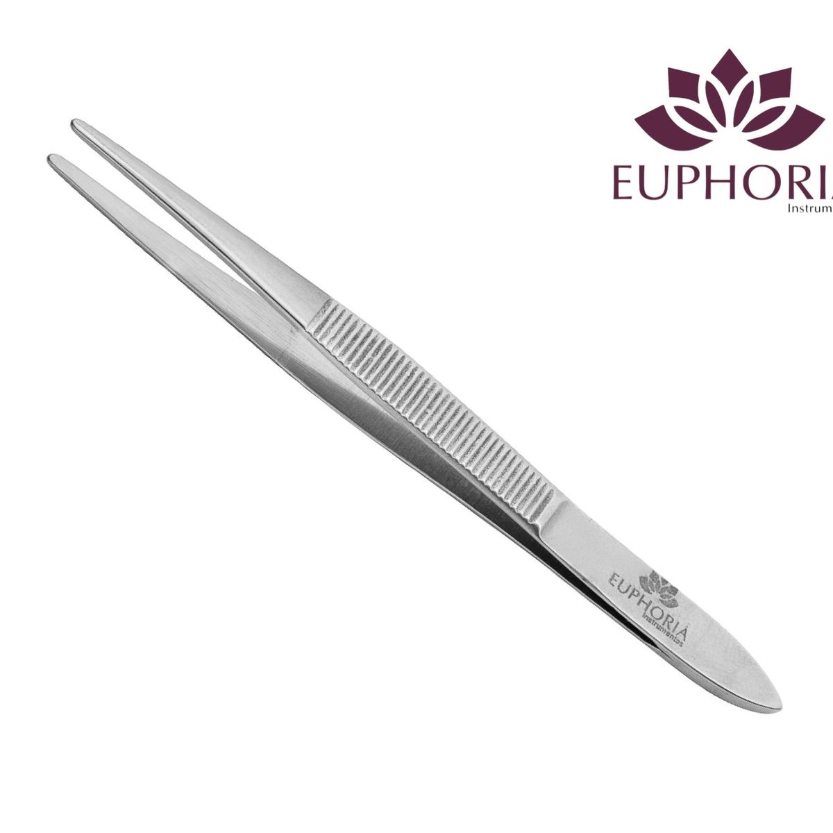 EUPHORIA - Pinzas Depilatoria con Punta Fina de Acero Inoxidable Quirúrgico