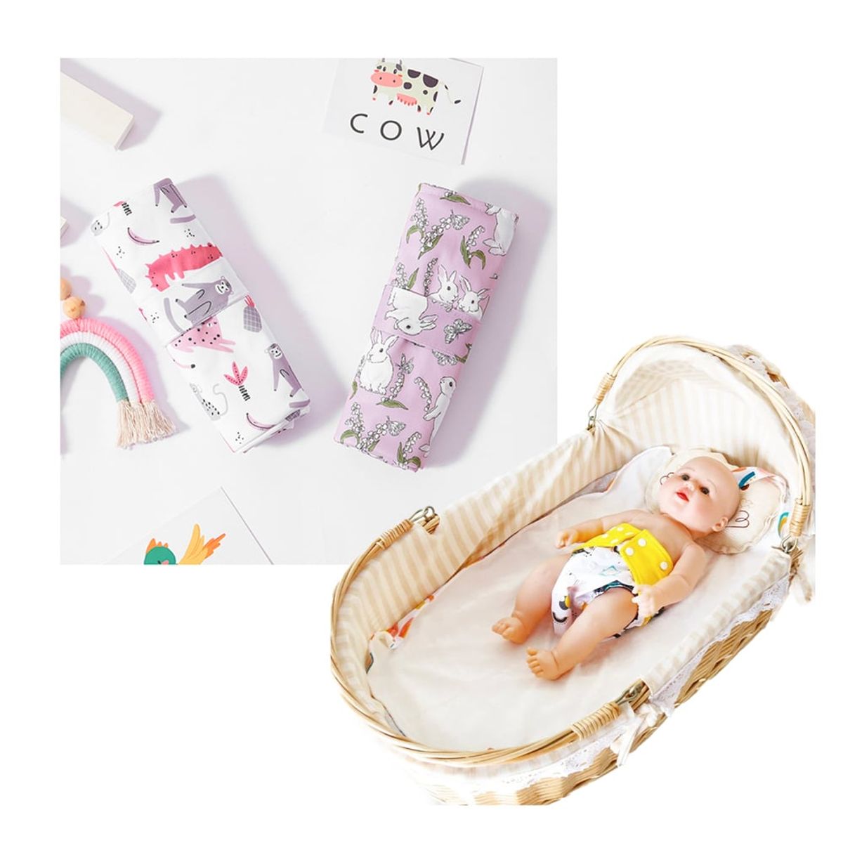 GENERICO - Cambiador de Pañales para Bebé Pack x 2 Unid