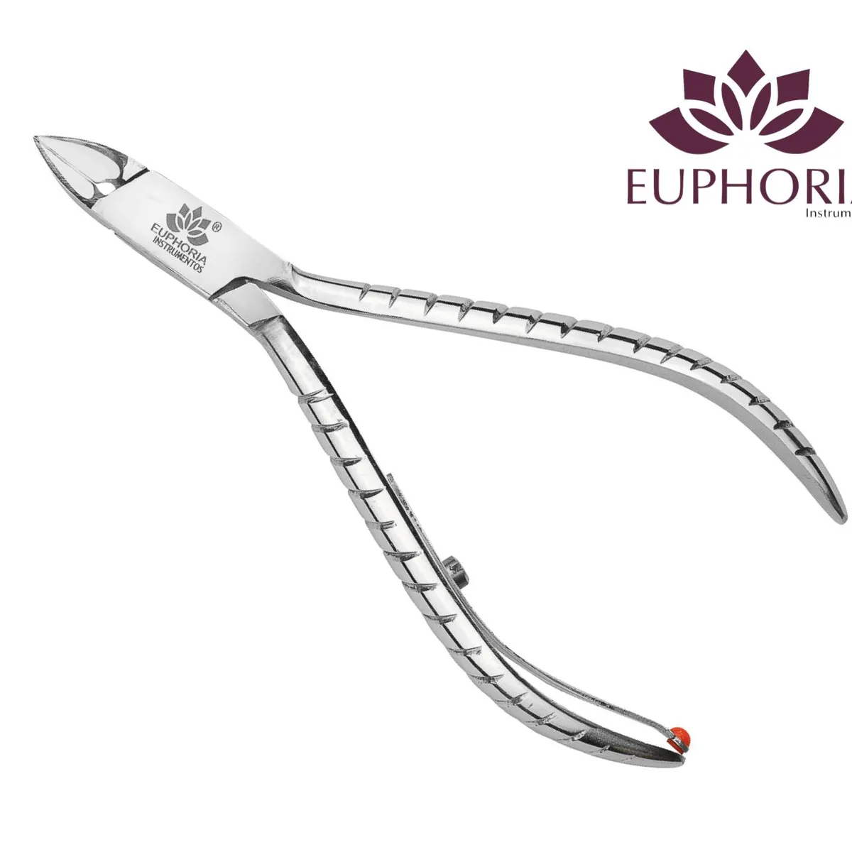 EUPHORIA - Alicate de Cuticulas de Acero Inoxidable Quirúrgico para Pedicura