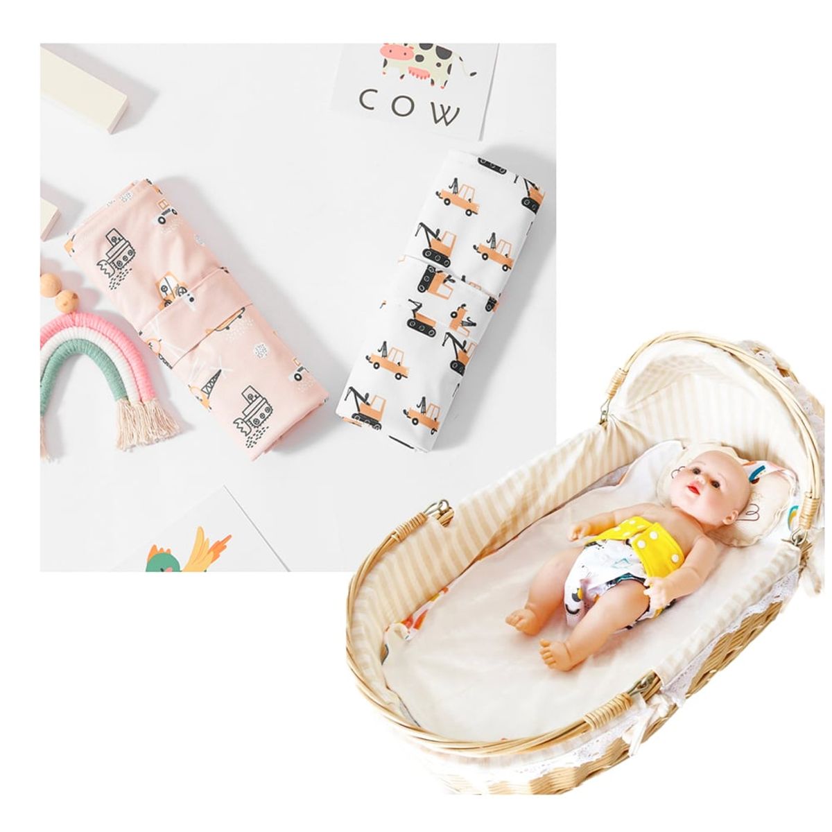 GENERICO - Cambiador de Pañales para Bebé Pack x 2 Unid