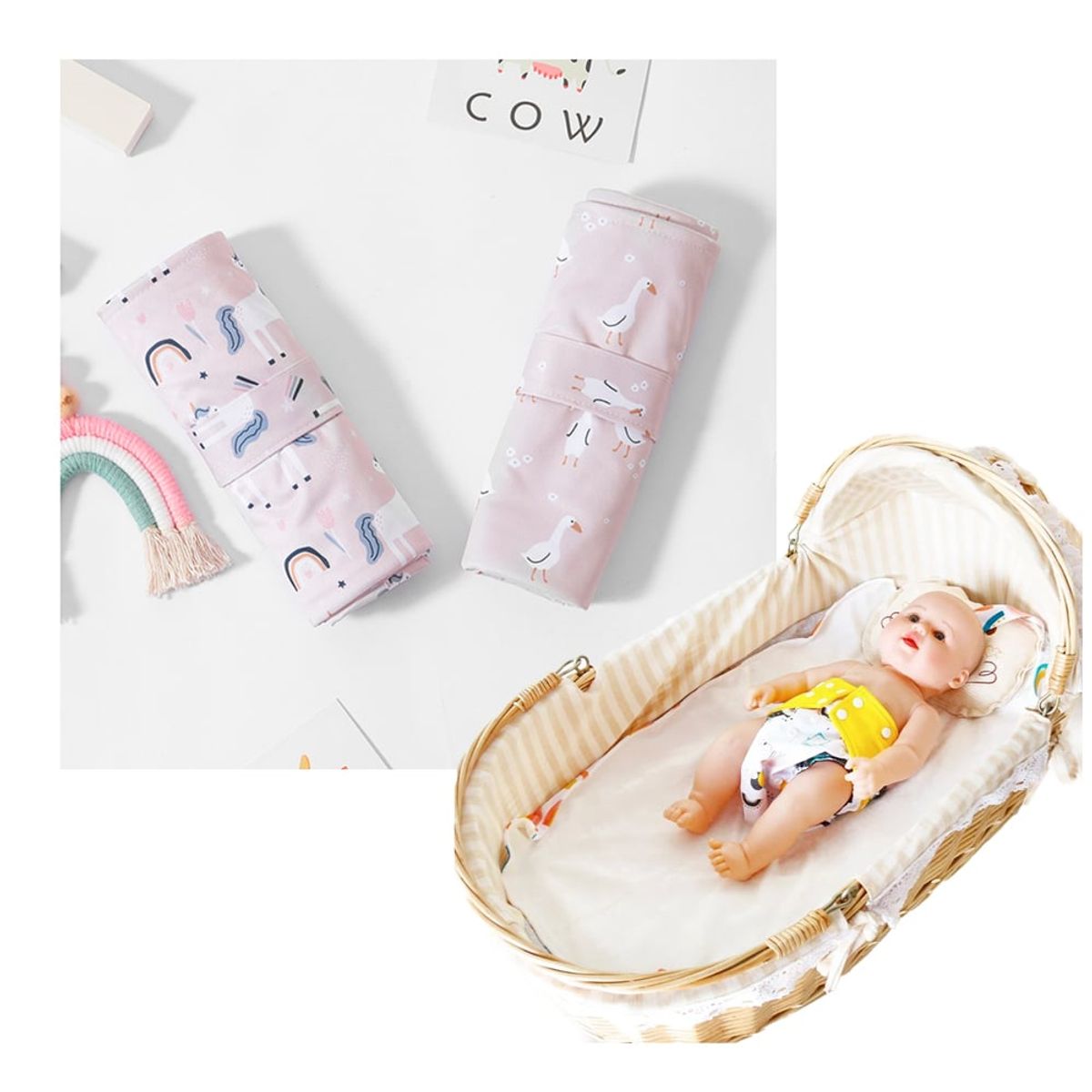 GENERICO - Cambiador de Pañales para Bebé Pack x 2 Unid