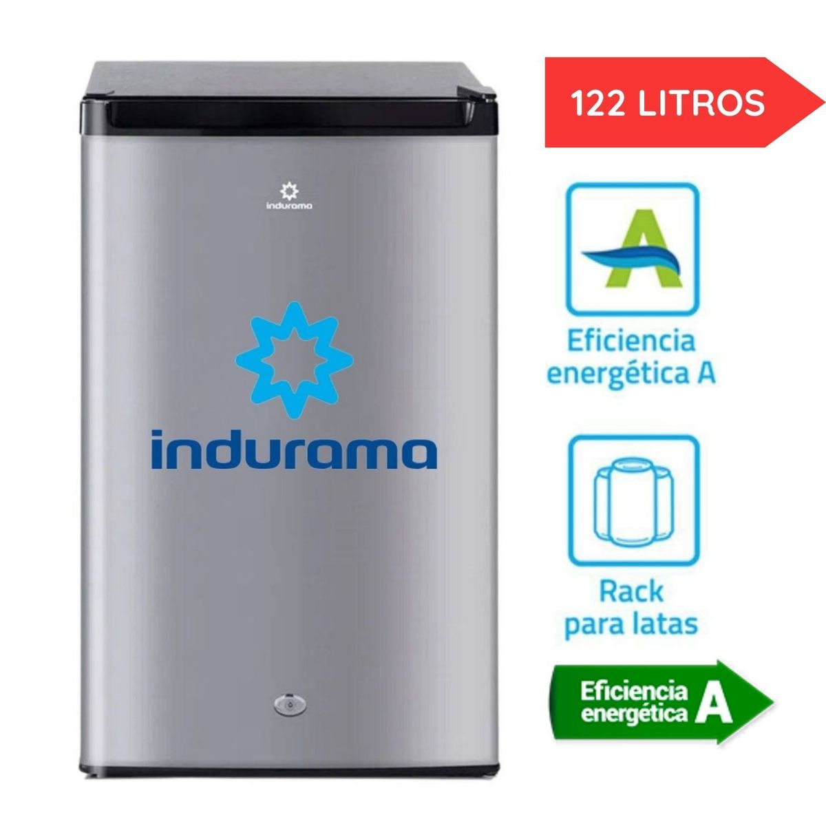 INDURAMA - Frigobar Indurama 122L Croma RI-159CR