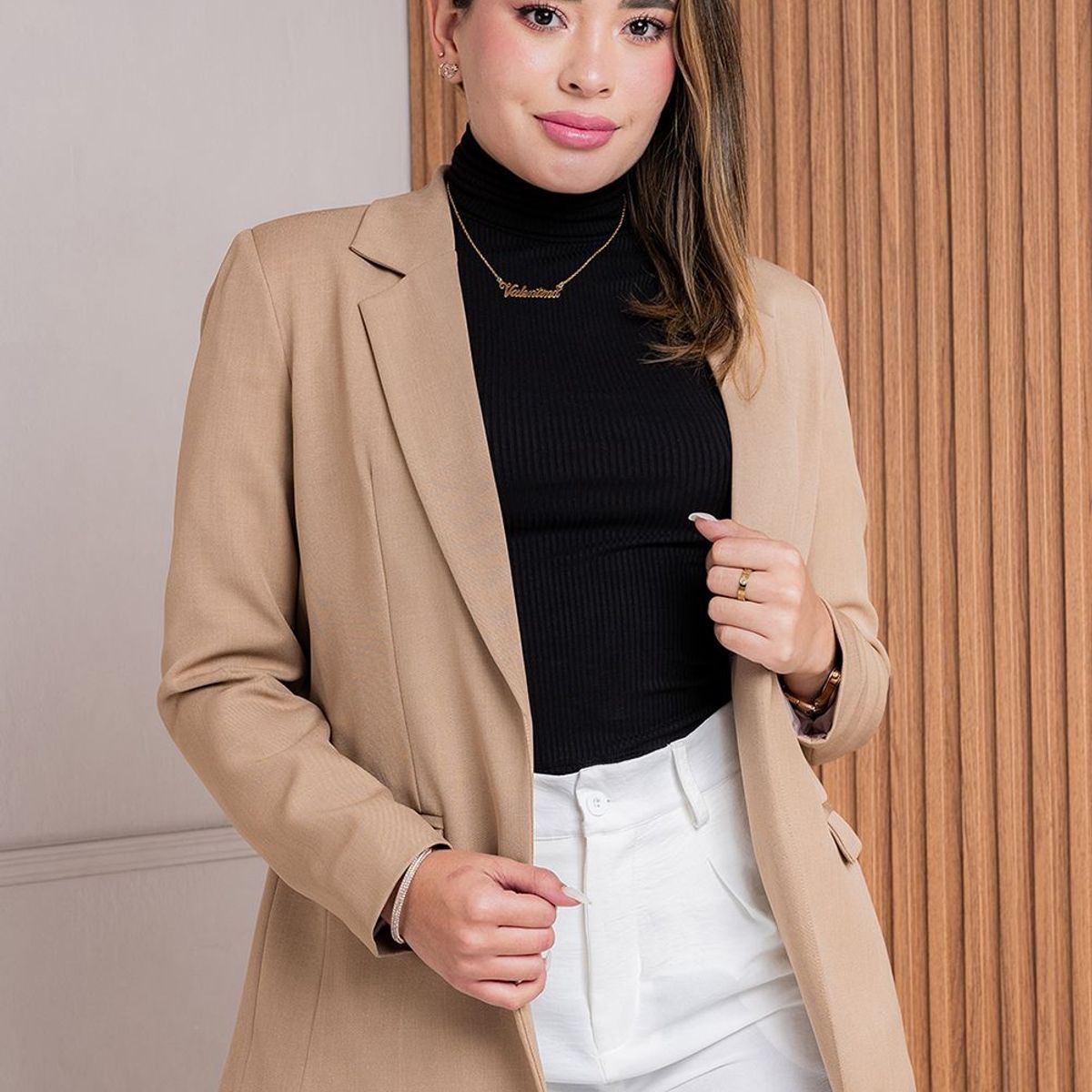 GENERICO - Blazer Sastre Soraya Color Camello Estacion 108