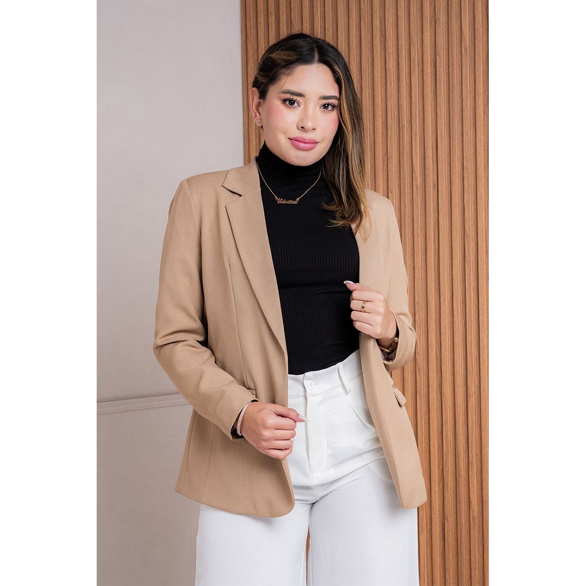 GENERICO - Blazer Sastre Soraya Color Camello Estacion 108