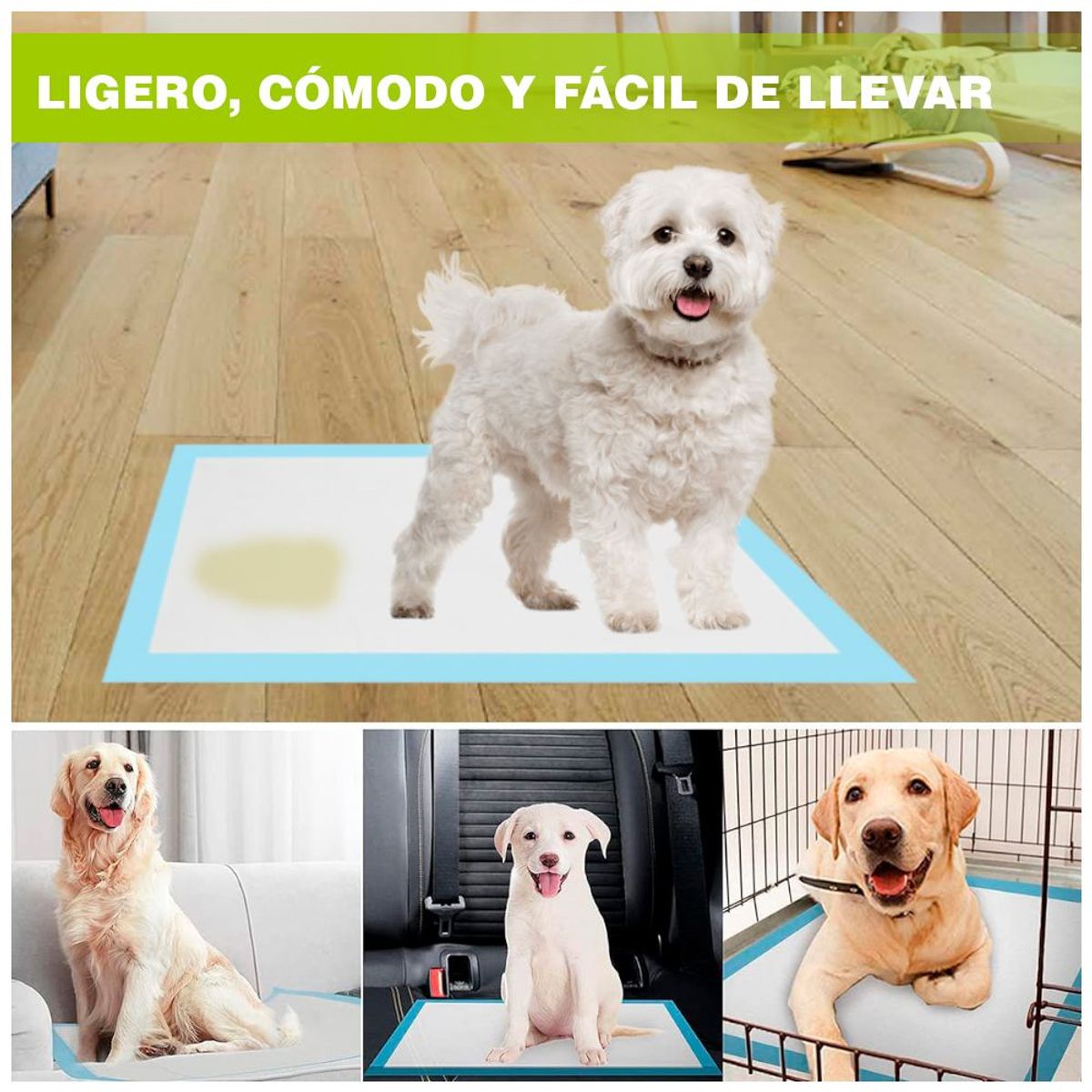 KELLER - Pañales de Piso Absorbentes Desechables XL 60x90 Perros XN9