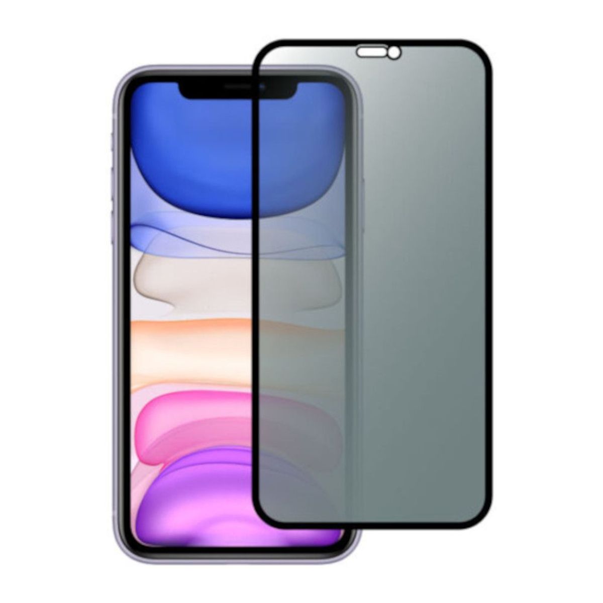 GENERICO - Protector de Pantalla Anti Espía Mica para iPhone 11 y XR