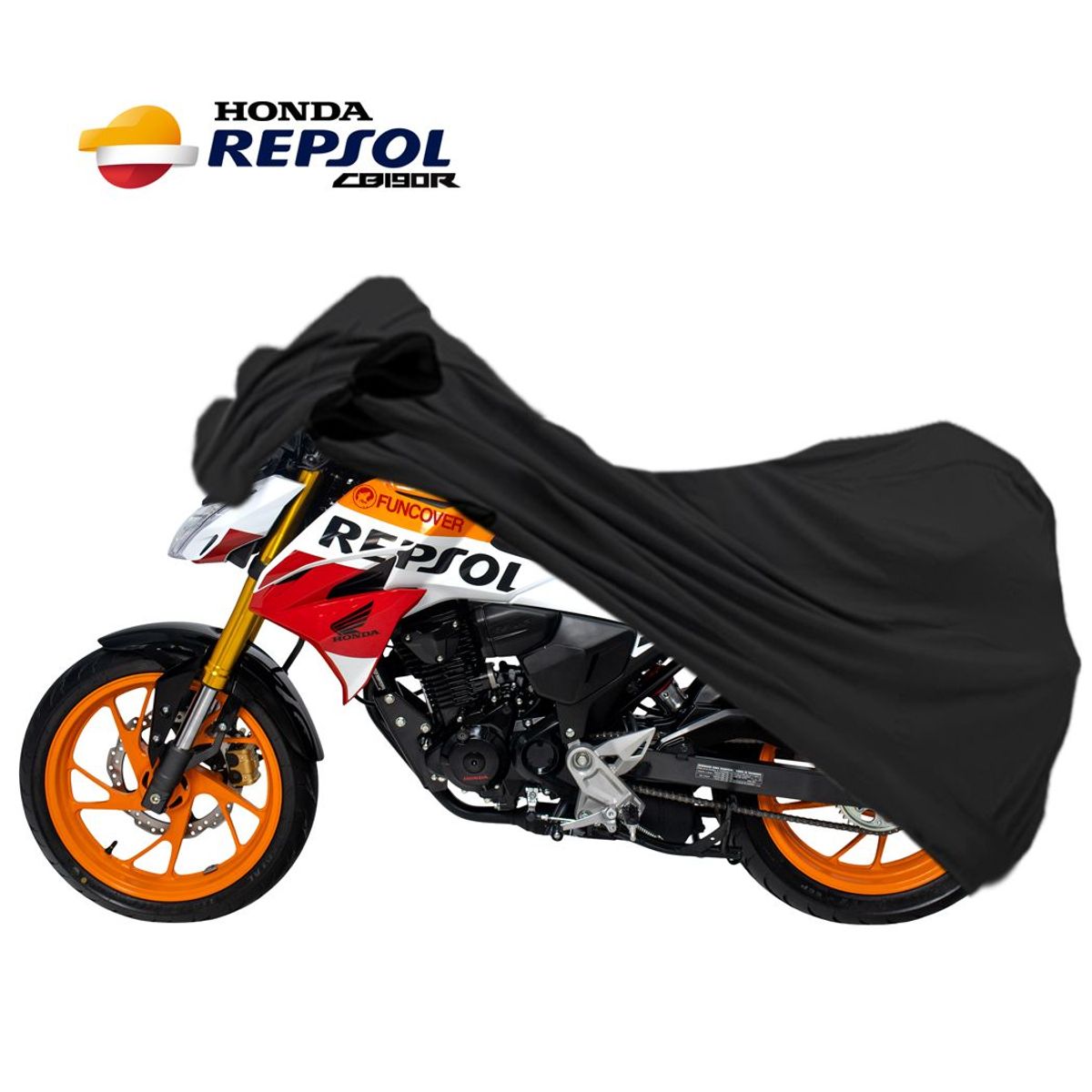 FUNCOVER - Funda Moto HONDA REPSOL CB190R Cobertor Filtro Uv 100 Impermeable