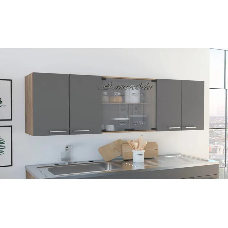 AMUEBLE - MUEBLE ALACENA REPOSTERO AEREO * BOGOTA 1.5mt*  Melami TiendasAmueble