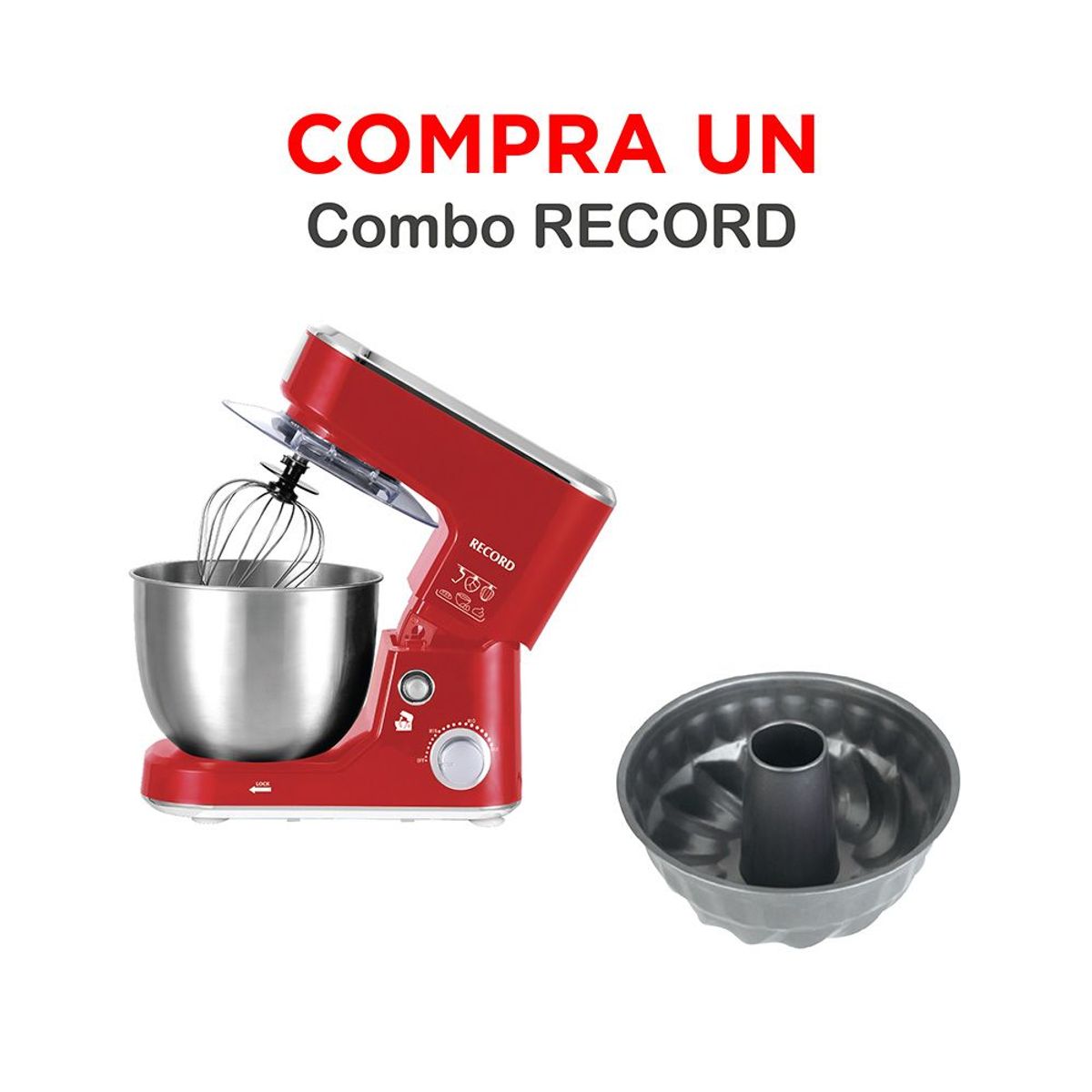 RECORD - Combo Record Batidora 5L + Molde N° 23 redondo