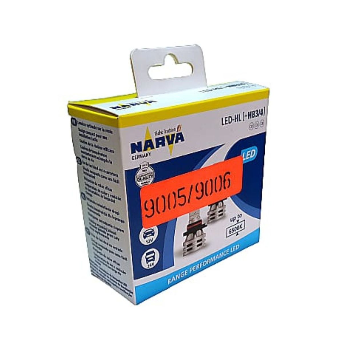 NARVA - Foco Para Auto LED NARVA HB3/4 9005 / 9006 12v 24v 24w 6500k