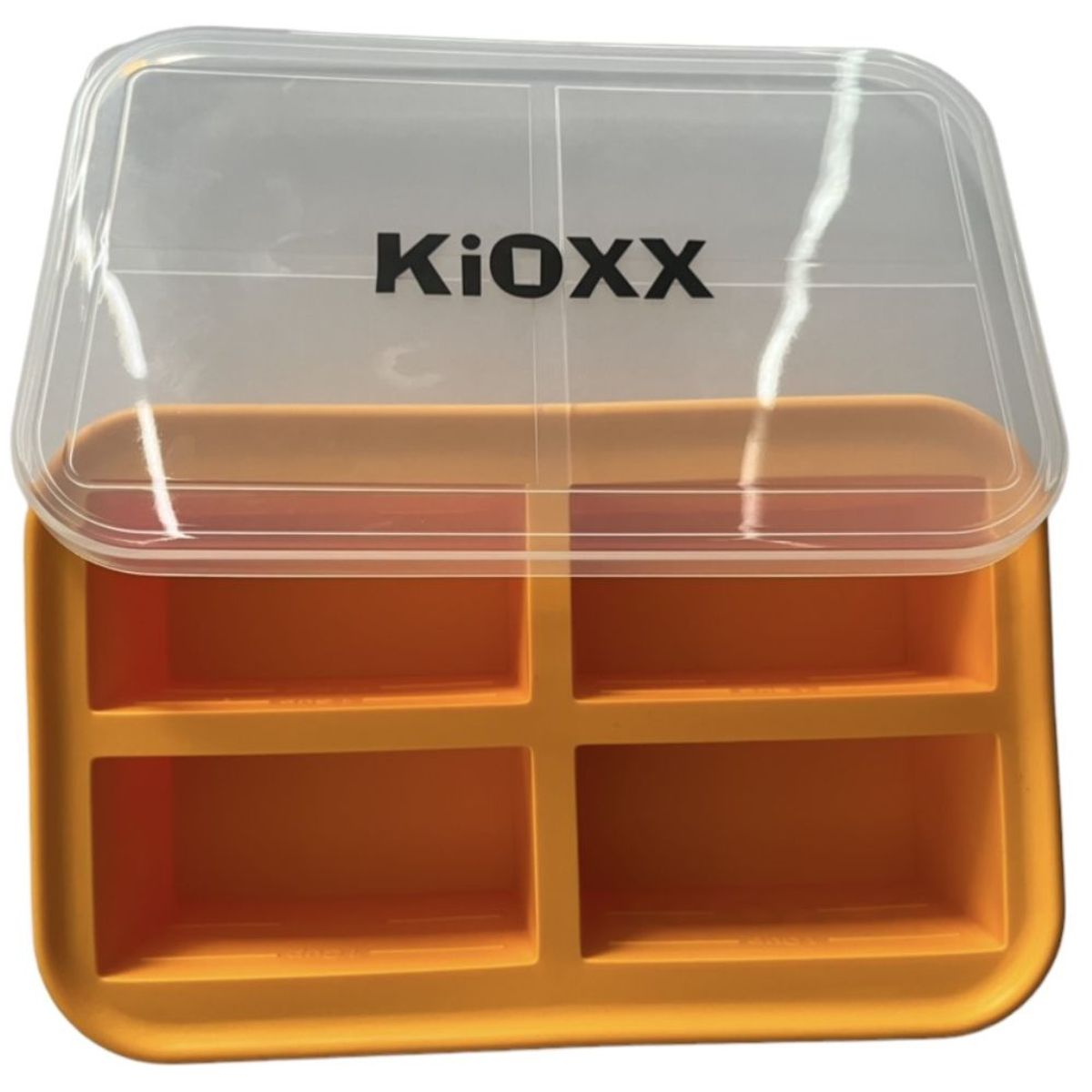 KIOXX - Cubeta de Silicona para congelar 4 cavidades KiOXX Naranja