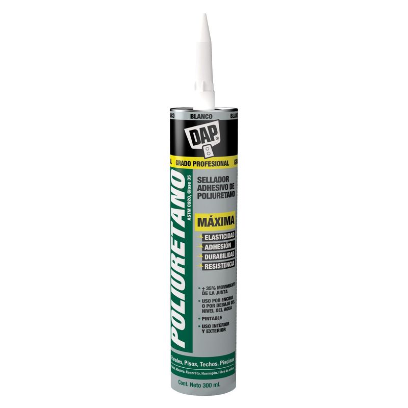 RUST OLEUM - DAP Sellador POLIURETANO Blanco Cartucho 300 mL
