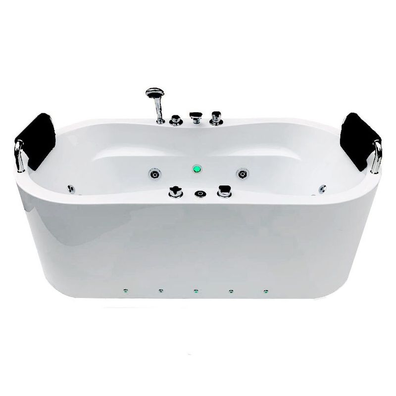 HIDROPLUS - Tina Hidromasaje Aurora C Blanco 1700X800X580mm