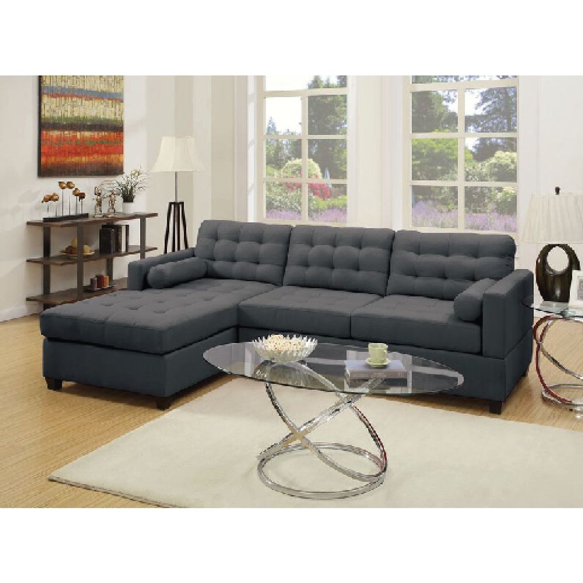 ALTO HOGAR - Seccional Arante Izquierdo Alto Hogar Gris Oscuro