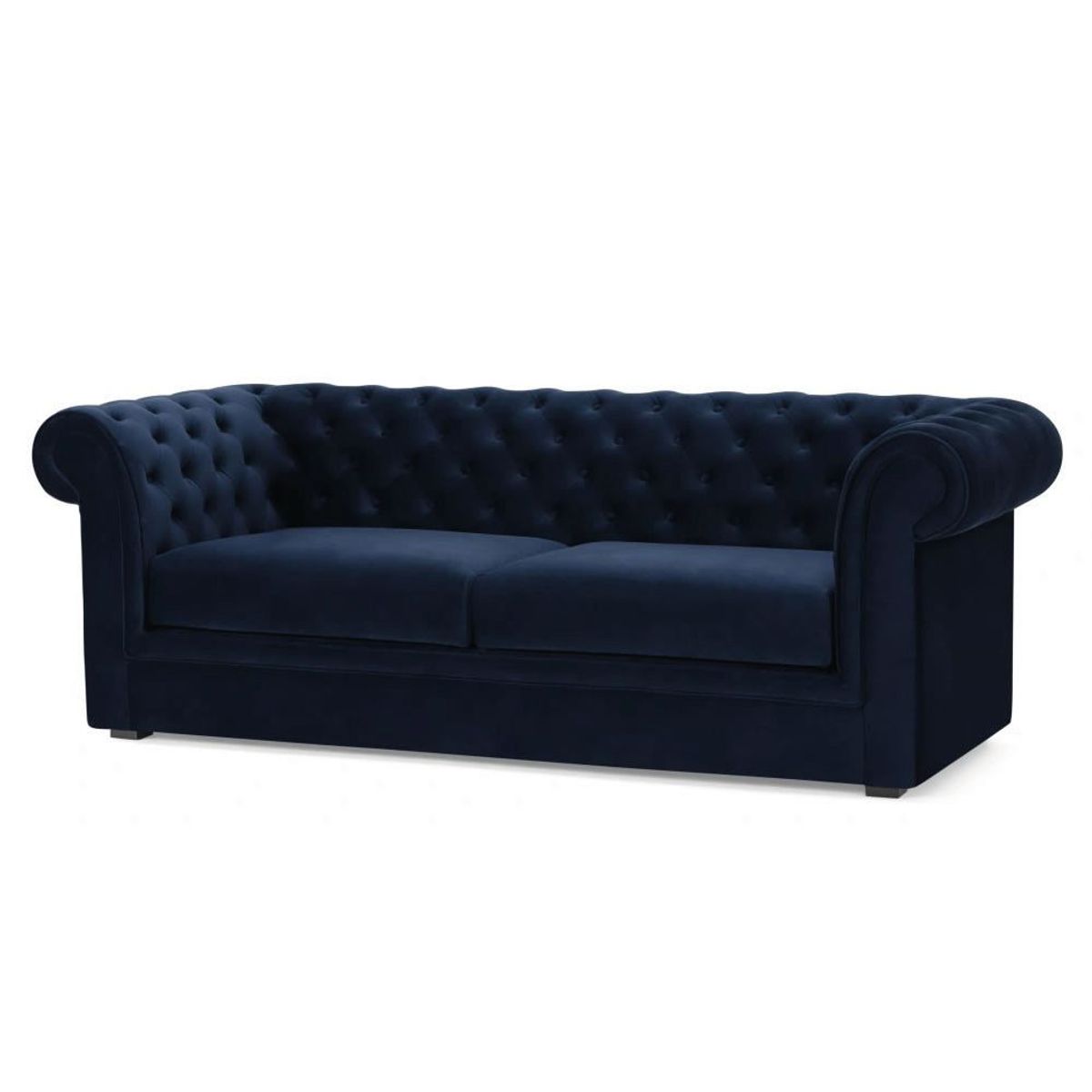 ALTO HOGAR - Sofá Chesterfield 3 Cuerpos Alto Hogar Azul Noche
