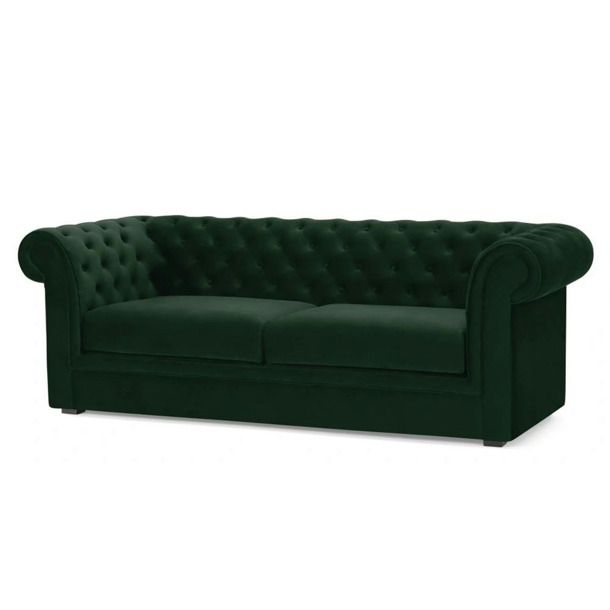 ALTO HOGAR - Sofá Chesterfield 3 Cuerpos Alto Hogar Verde Botella