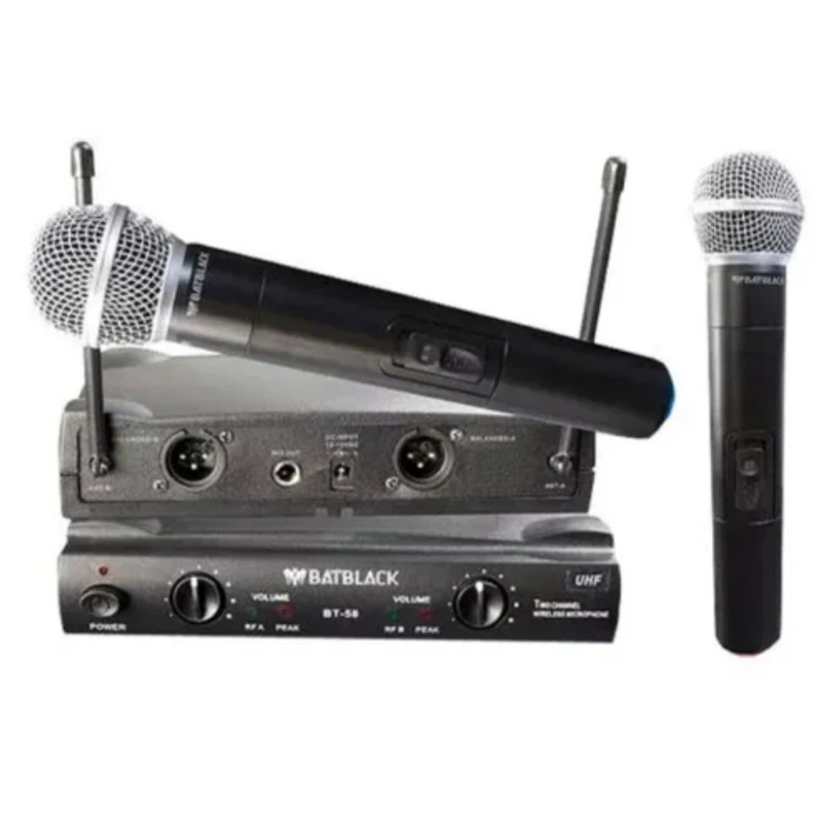 BATBLACK - micrófono inalámbrico profesional uhf  bt-58