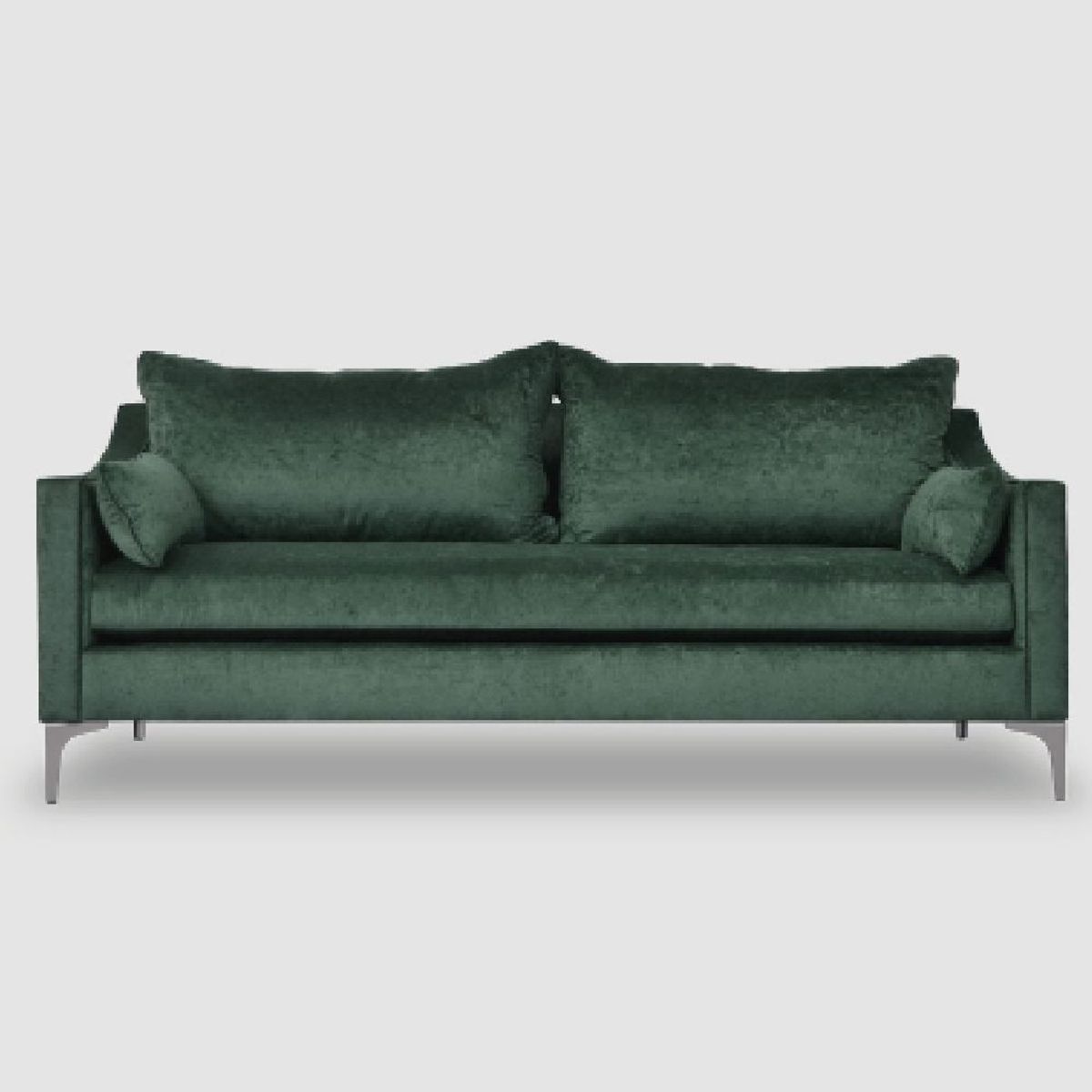ALTO HOGAR - Sofá Magnolia 3 Cuerpos Alto Hogar Verde Botella