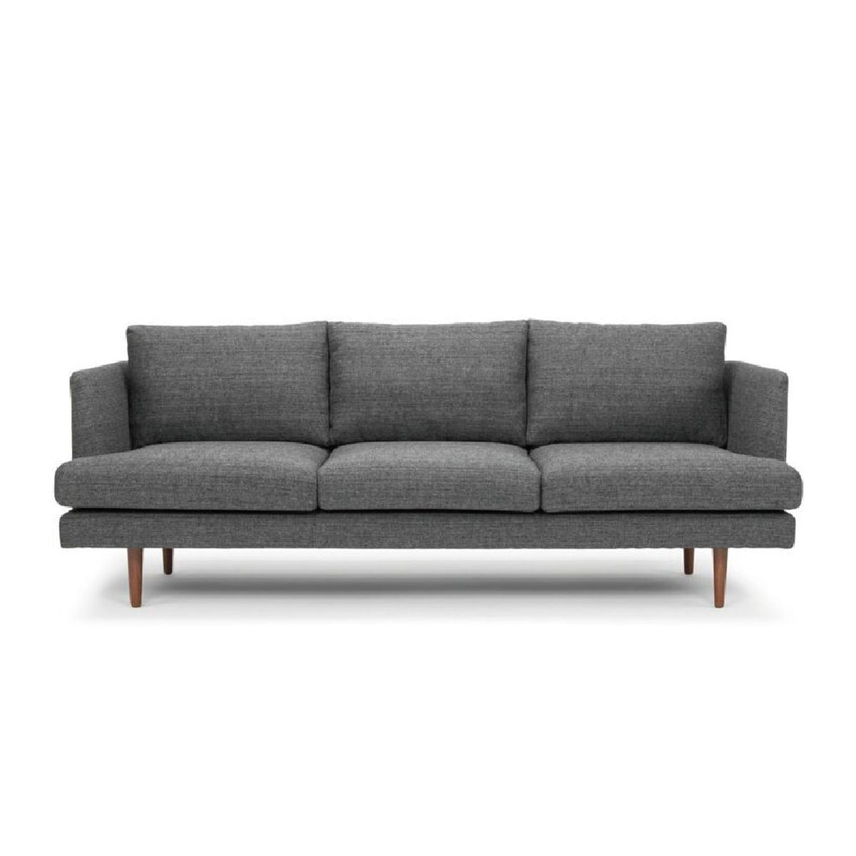 ALTO HOGAR - Sofá Robinson 3 Cuerpos Gris Oscuro Deluxe