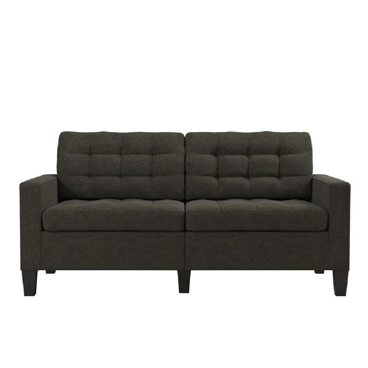 ALTO HOGAR - Sofá Silvia 2 Cuerpos Gris Oscuro