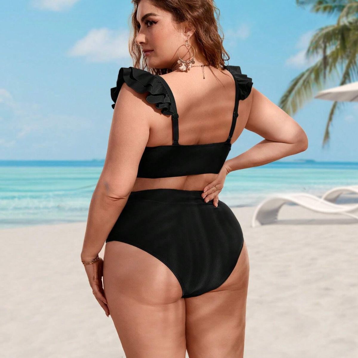 GENERICO - Tankini Cintura Alta - Traje Ropa de baño Mujer Plus Size