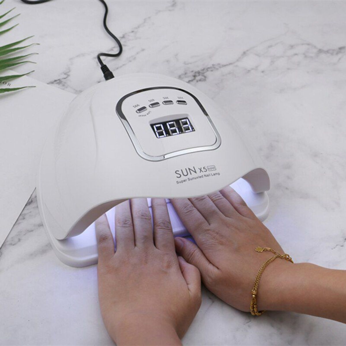 GENERICO - Lámpara Secadora De Uñas 80w 45 Leds Profesional X5 Max