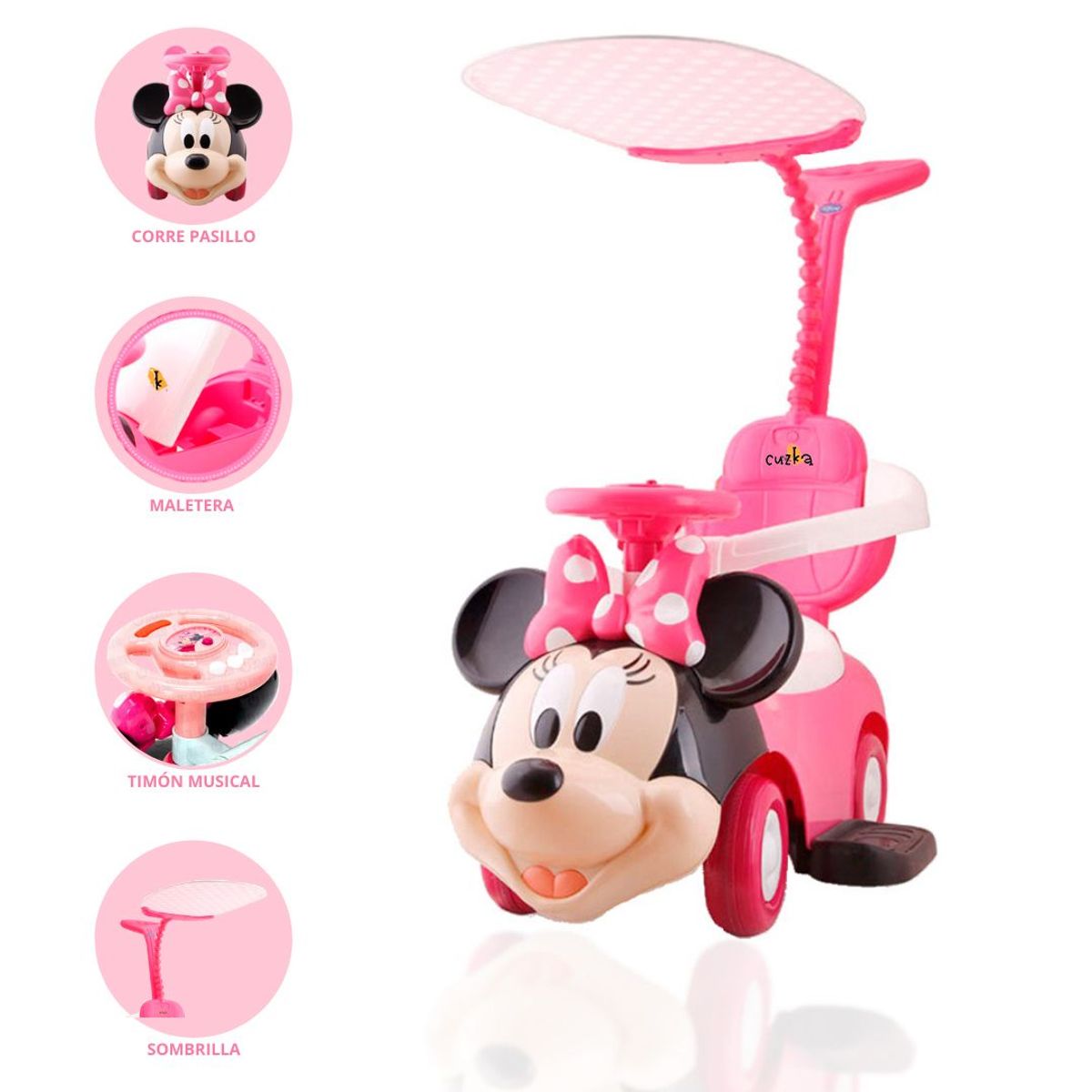 DISNEY - CORREPASILLOS «MINNIE MOUSE» 2 EN 1 PINK