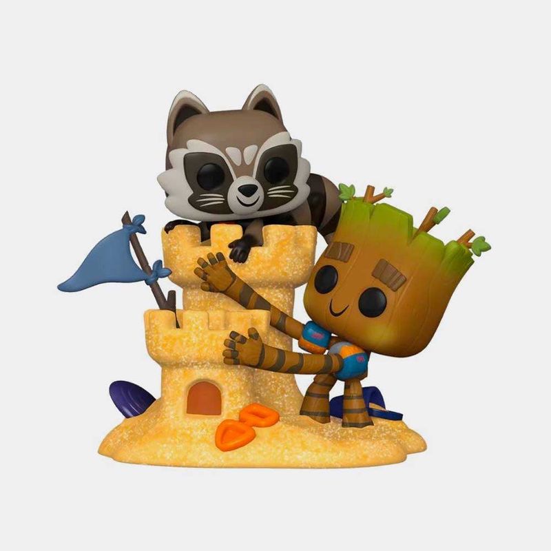 FUNKO - FUNKO POP GUARDIANS OF THE GALAXY - ROCKET Y GROOT BEACH DAY