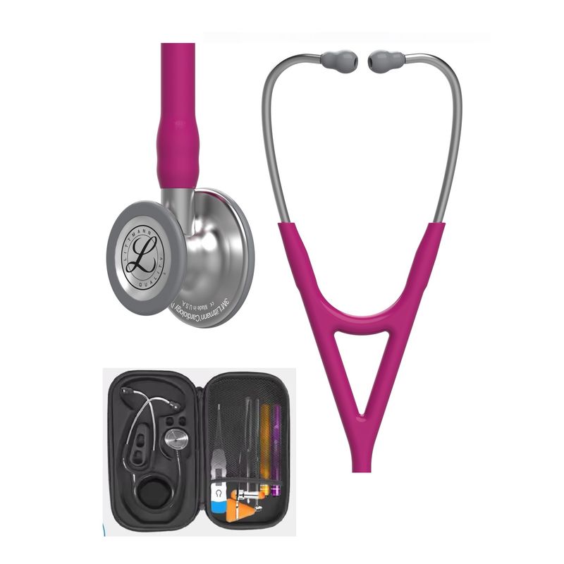 LITTMANN - Estetoscopio Littmann IV Cardiologo FRAMBUESA+  ESTUCHE