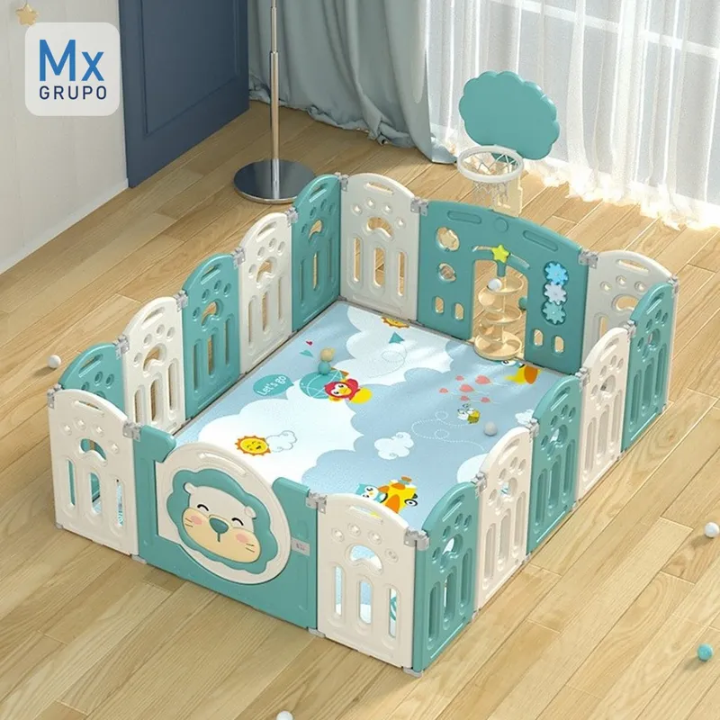 GENERICO - CORRAL PARA BEBE LEONCITO VERDE