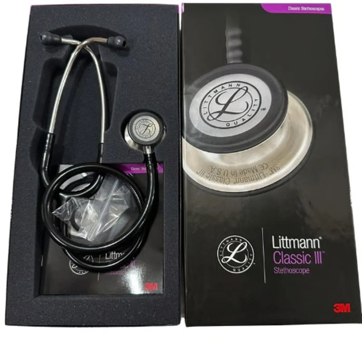 LITTMANN - Estetoscopio 3M Littmann Classic III NEGRO