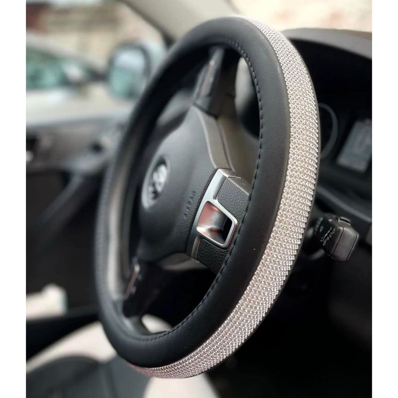 GENERICO - Cobertor para volante con diamantes de imitación