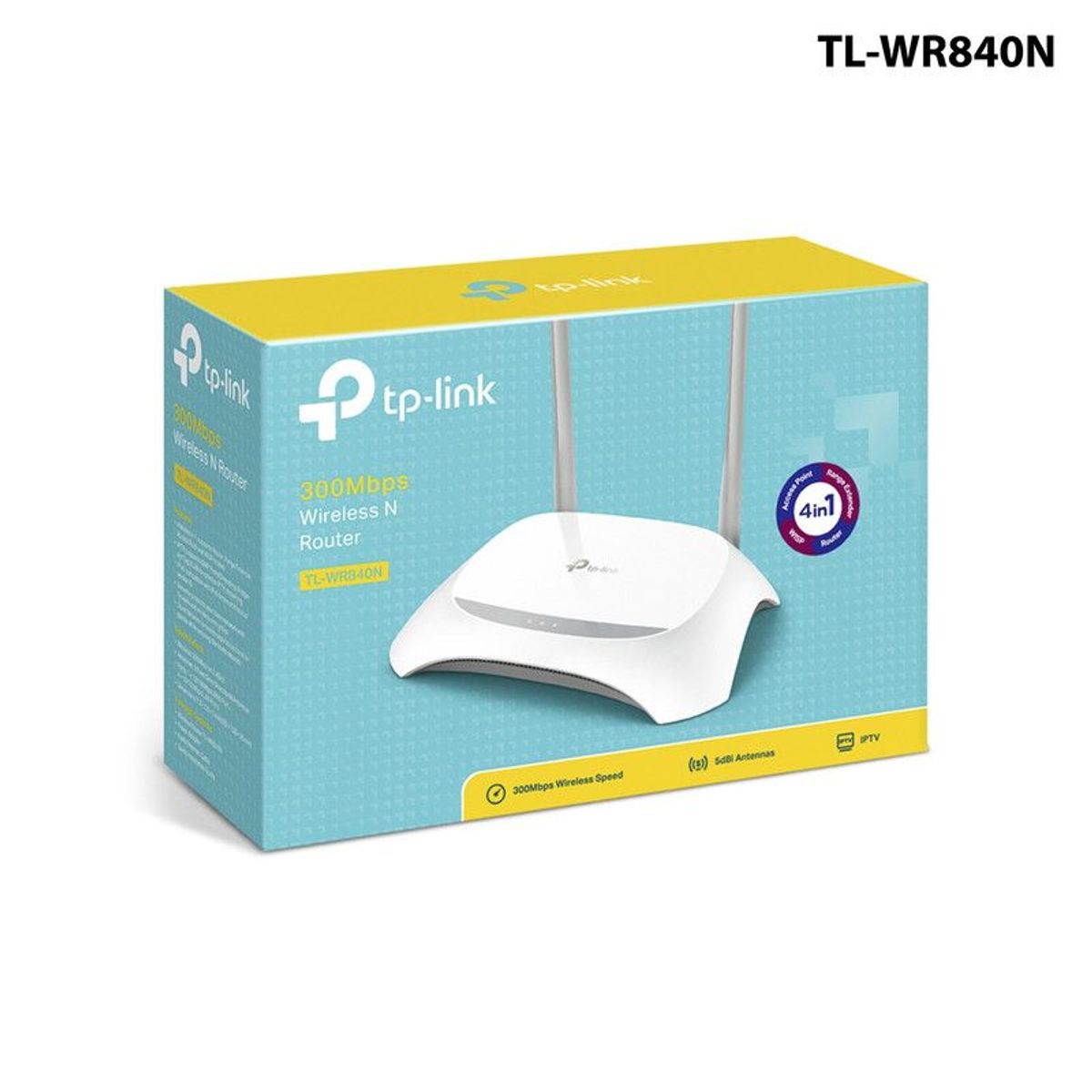 TP LINK - TP-LINK ROUTER N 300MBPS, 2 ANTENAS, 4 PUERTOS F.E. (TL-WR840N)