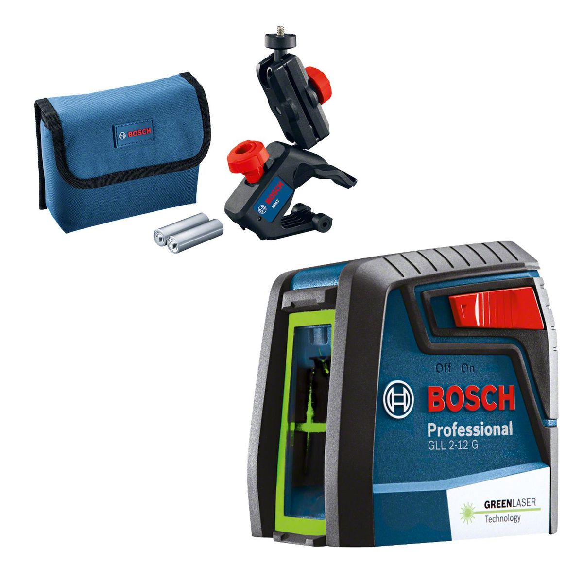 BOSCH - Nivelador Láser Verde 12m  GLL 2-12 G Bosch