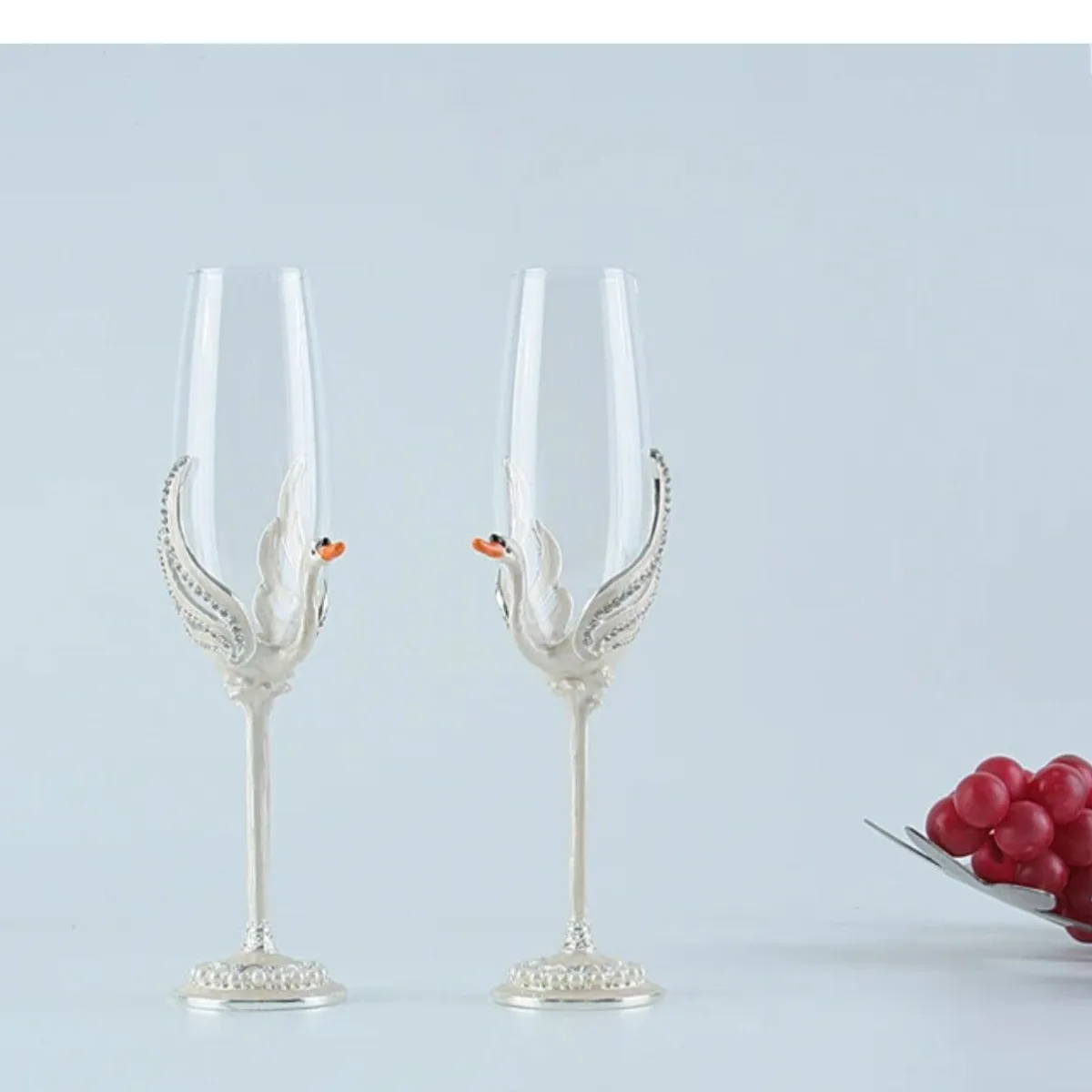 GENERICO - Copa de cisne x2 para boda