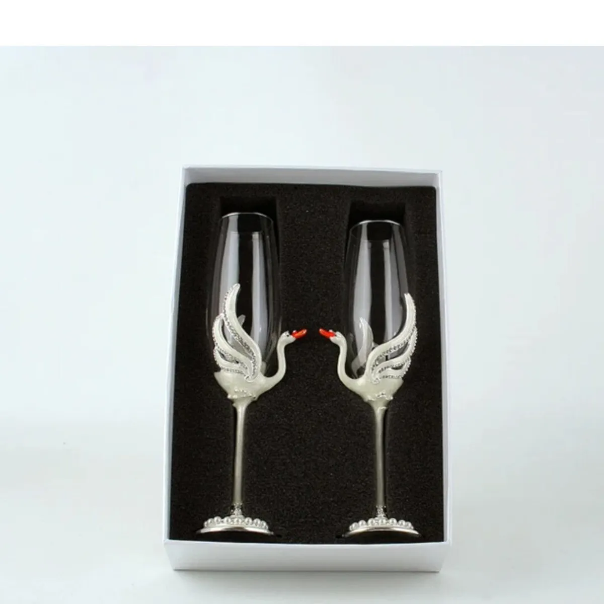 GENERICO - Copa de cisne x2 para boda