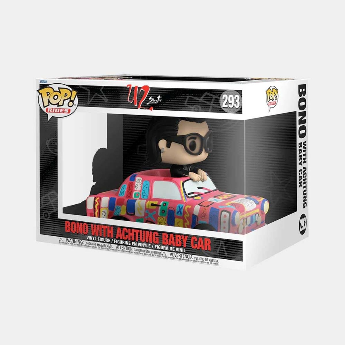 FUNKO - FUNKO POP RIDES U2 ZOOTV - B O N O WITH ACHTUNG BABY CAR