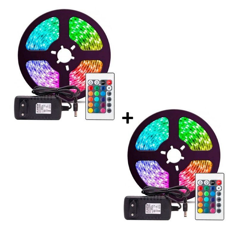 TEKHOME IMPORTACIONES - Cinta LED con Luces RGB x 5 metros x2Unds