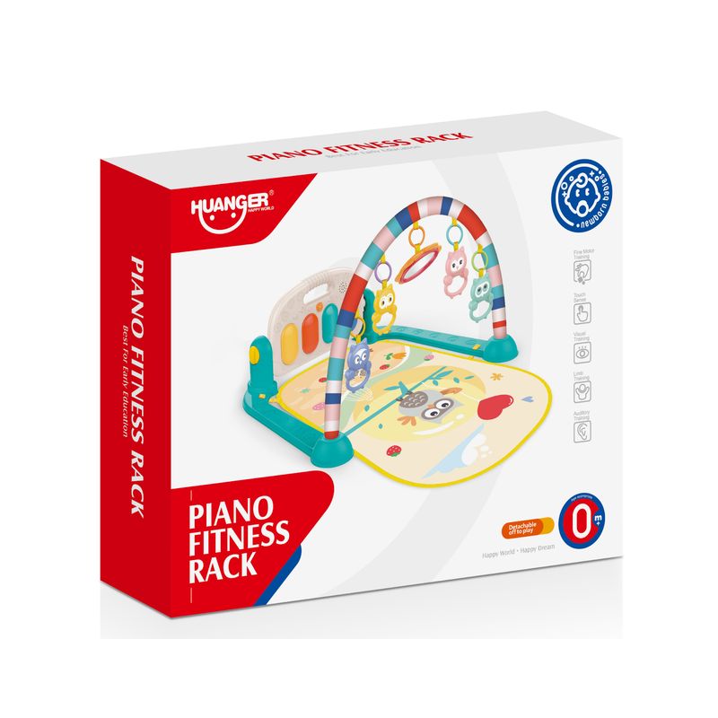 HUANGER - Gimnasio para Bebe con Piano Musical 3 en 1 Color VERDE