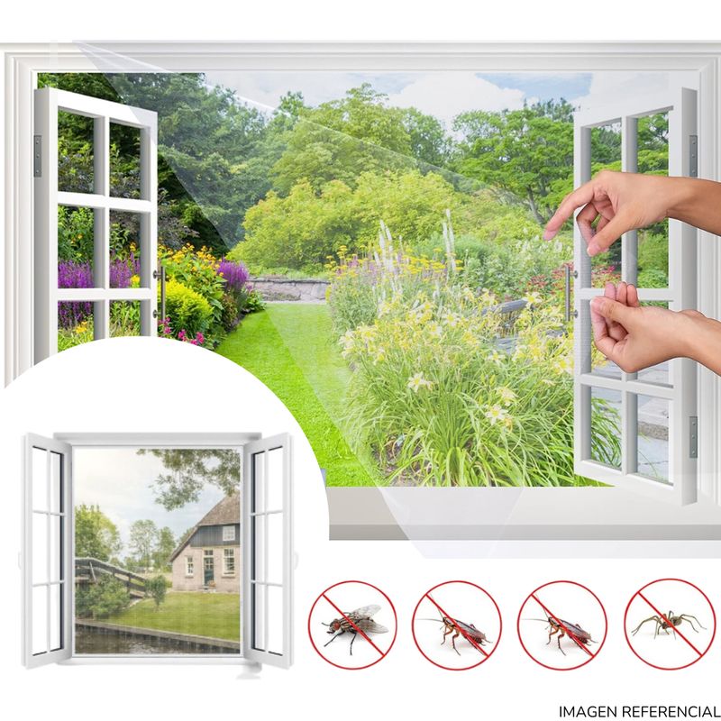 INSPIRA - Malla anti-insectos mosquitos y zancudos para ventana 150 x 200