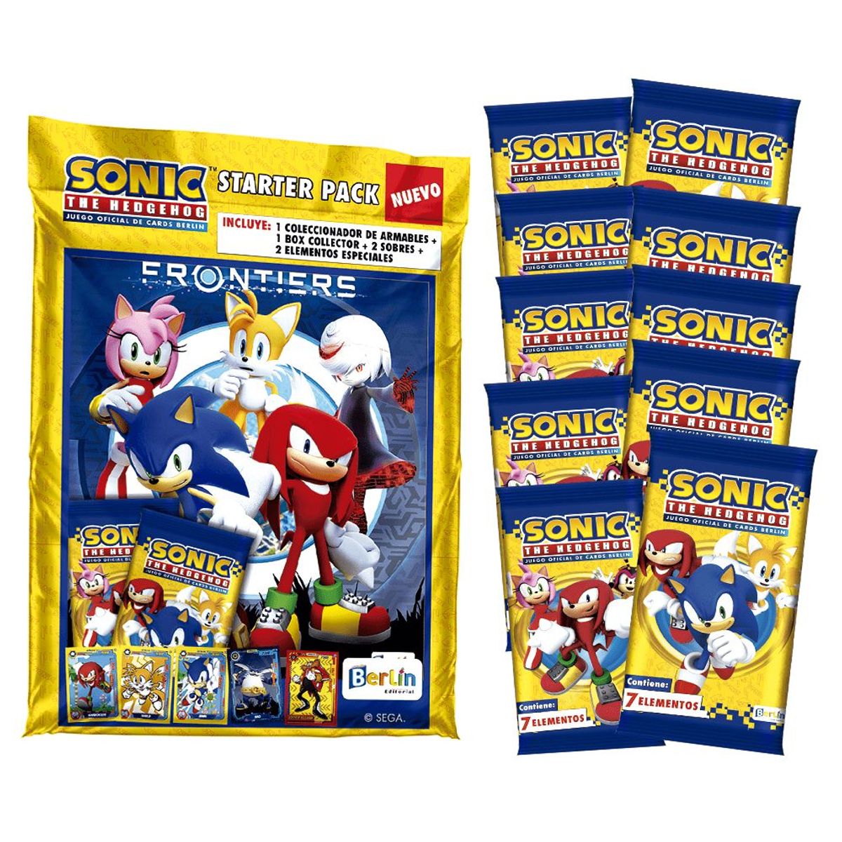 EDITORIAL BERLIN - Sonic Cards, 1 Starter Pack+ 10 sobres