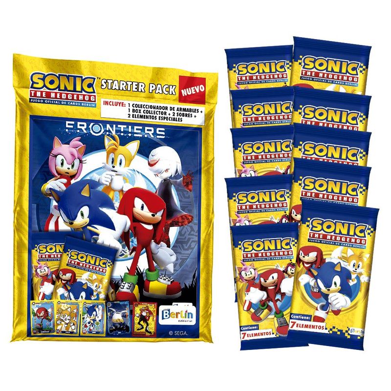 EDITORIAL BERLIN - Sonic Cards, 1 Starter Pack+ 10 sobres