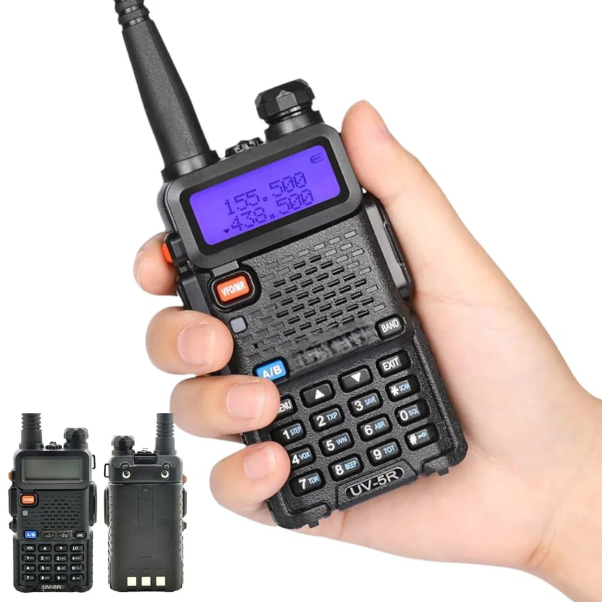 OEM - Par de Radios Walkie Talkie Banda Dual VHFUHF Transmisor FM Modelo UV8R