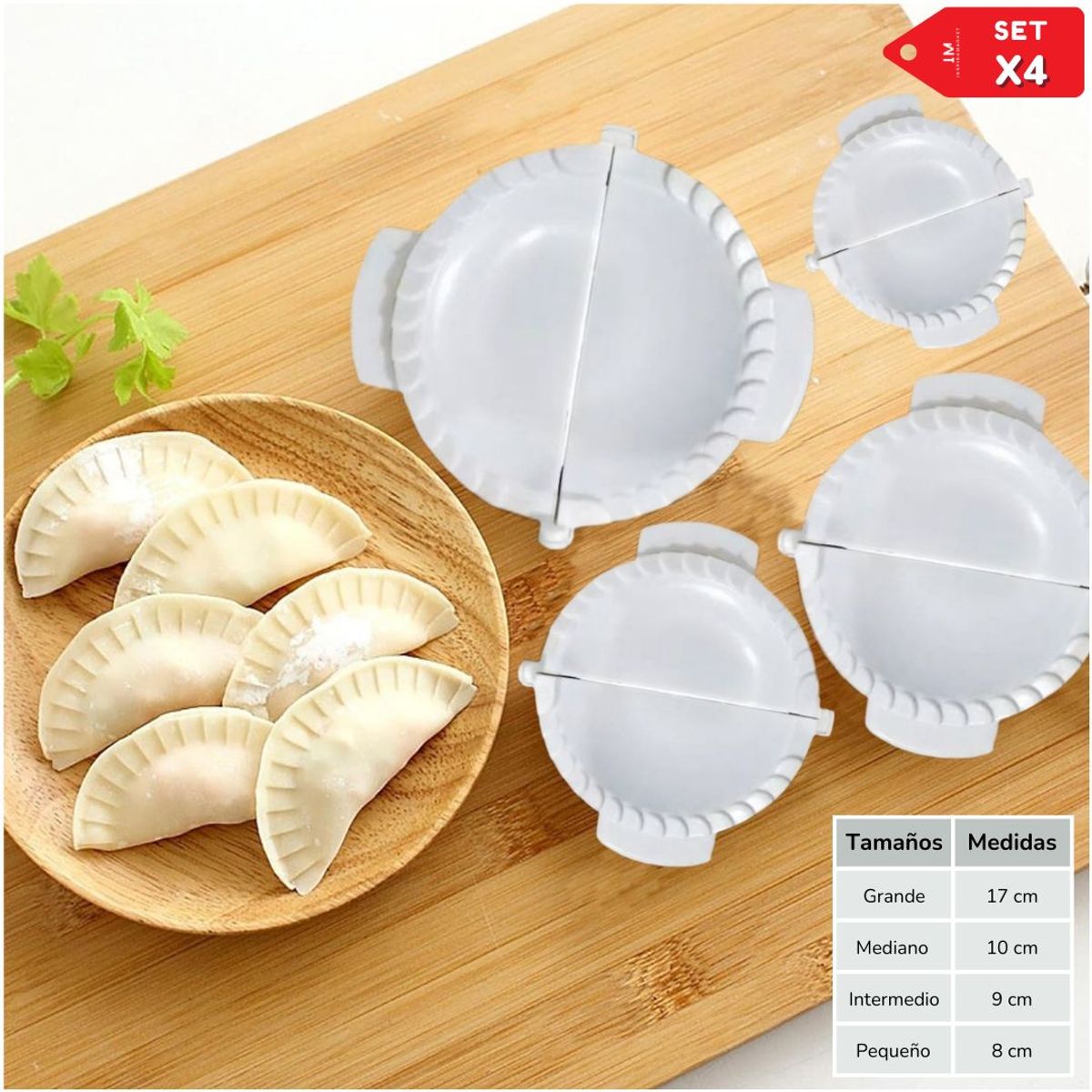 INSPIRA MARKET - Molde para Empanadas Set x 4