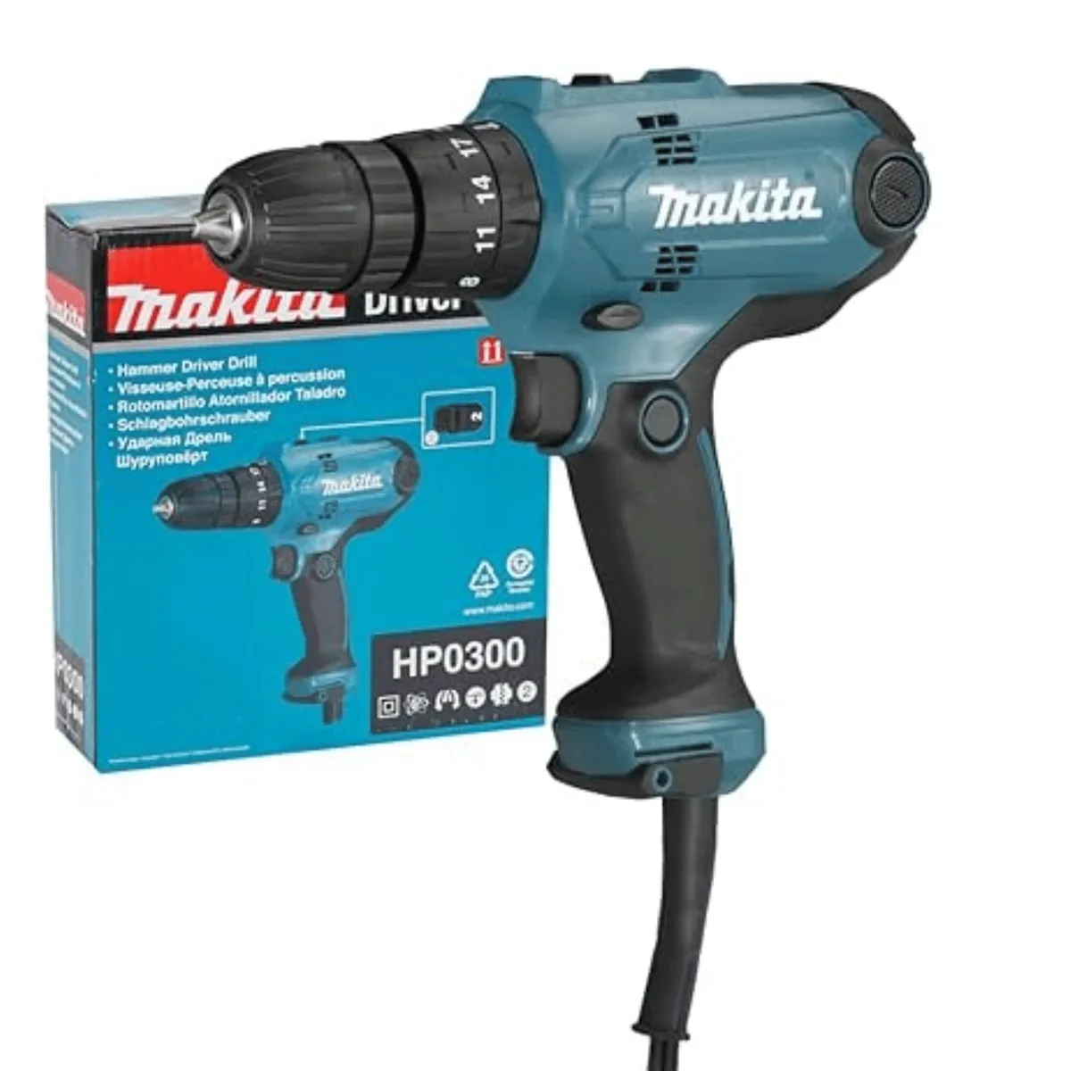 MAKITA - Taladro Percutor 38 320W Makita HP0300