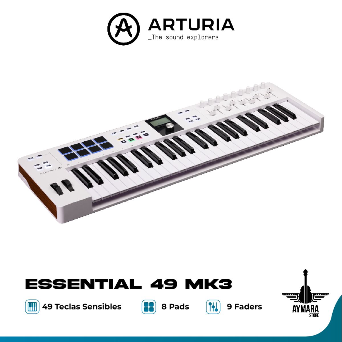 ARTURIA - ARTURIA ESSENTIAL 49 MK3 (BLANCO) CONTROLADOR MIDI
