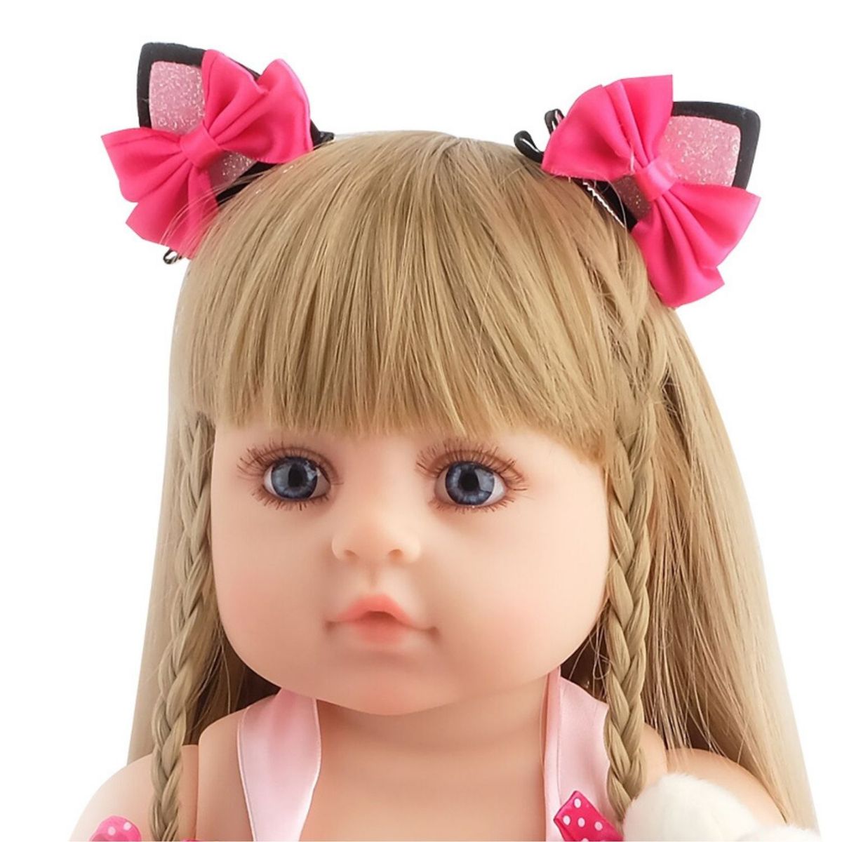 GENERICO - Muñeca Tipo Reborn Interactiva 55 cm 1Pink