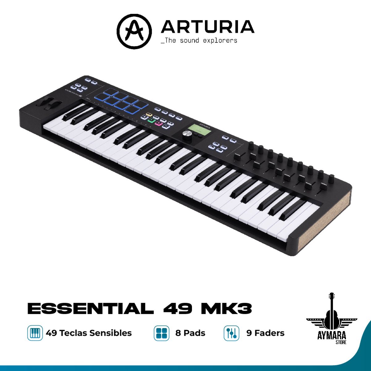 ARTURIA - ARTURIA ESSENTIAL 49 MK3 (NEGRO) CONTROLADOR MIDI