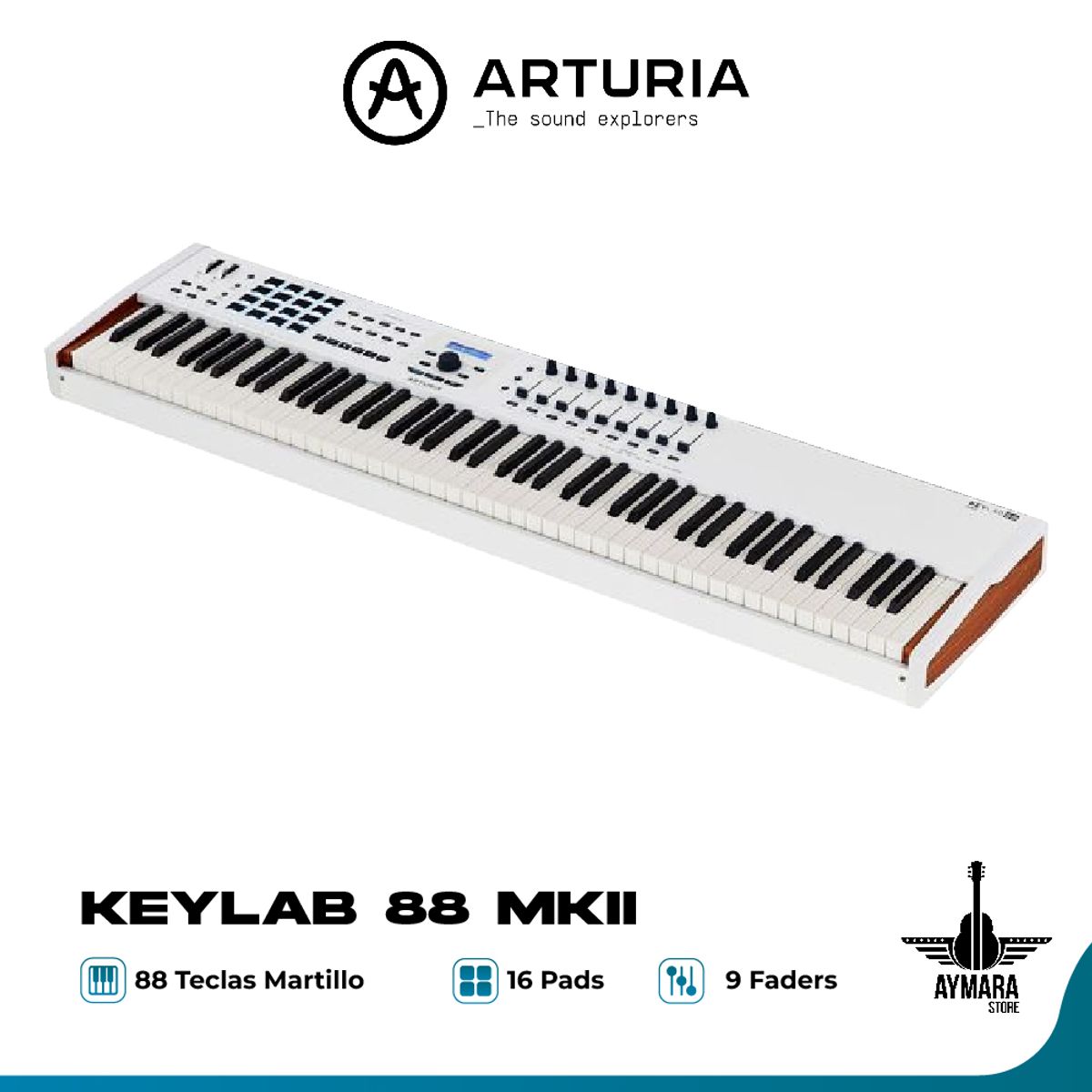 ARTURIA - ARTURIA KEYLAB 88 MKII CONTROLADOR MIDI
